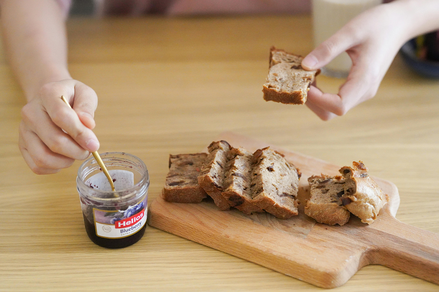 flavored butter with bread