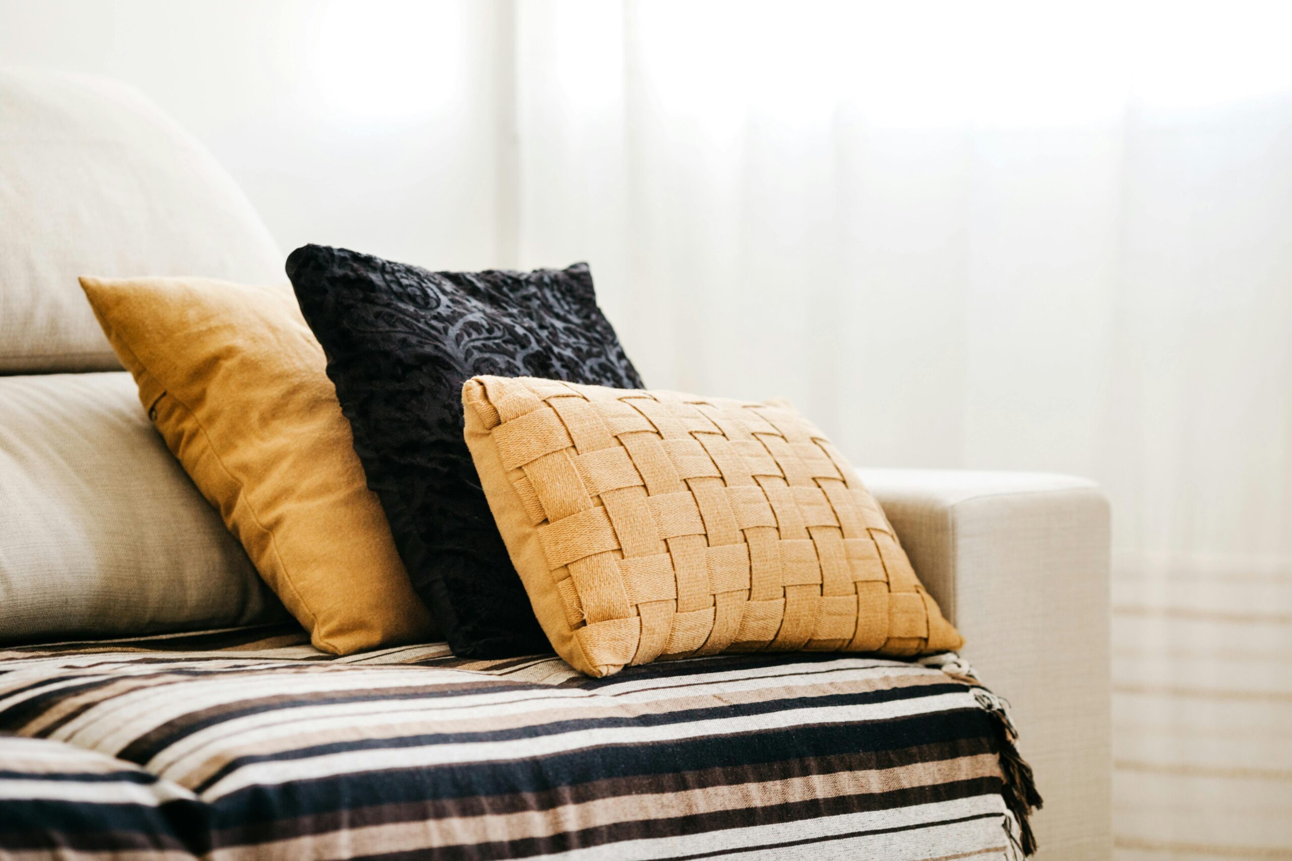 arrange pillows